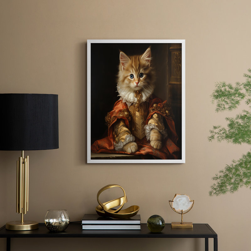"ANIMALS Series CLVII" par J Paul, Blanc / Blanc, H 11 po x l 9 po
