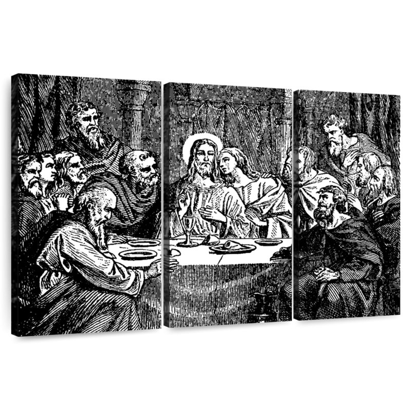 Adella Black Jesus Last Supper, 42" H x 65" W