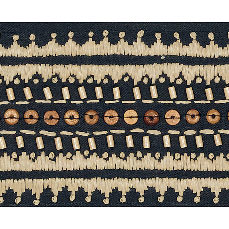 Ruban Schumacher x Mary McDonald Tonga, Noir lave