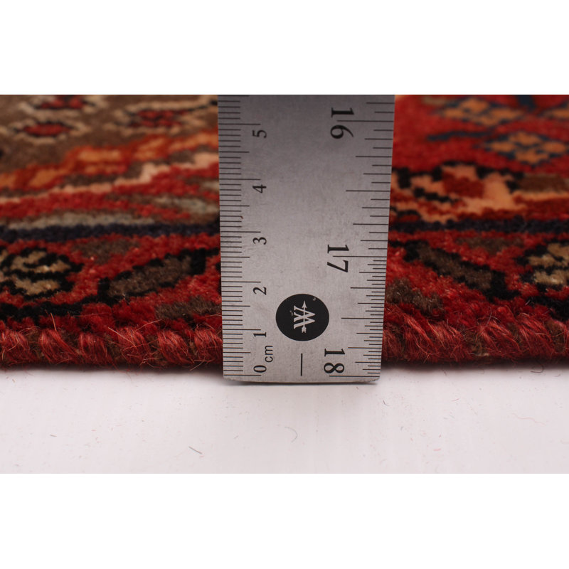 Tapis unique en laine des années 1990 de 4 pi 1 po x 8 pi 10 po Irati - brun