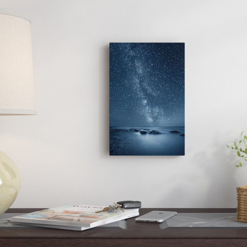 «Night Sky», reproduction d'impression sur toile, H 26 po x l 18 po x P 1,5 po, Toile tendue, Pas de tapis