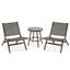 Ensemble de table et de chaises d'extérieur en aluminium 3 pièces Kadean-1878931867