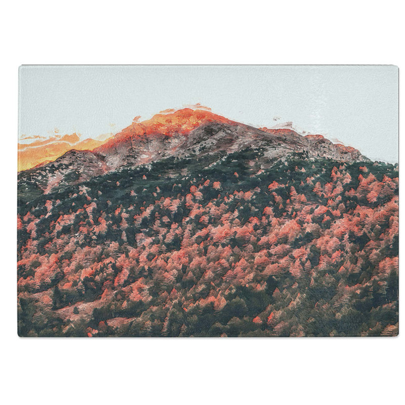Glass Forest Beneath The Mountain in Italy in Abstract Chopping Board, 39 cm W x 28.5 cm L