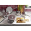 Stellar 1000 Set of 5 Stainless Steel Deep Saucepans, 14/16/18/20cm Pans with 24cm Non-Stick Fry