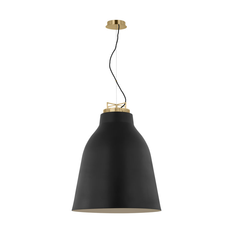Forge 1 - Light LED Pendant, 31.9" H x 26" W x 26" D, Nightshade Black