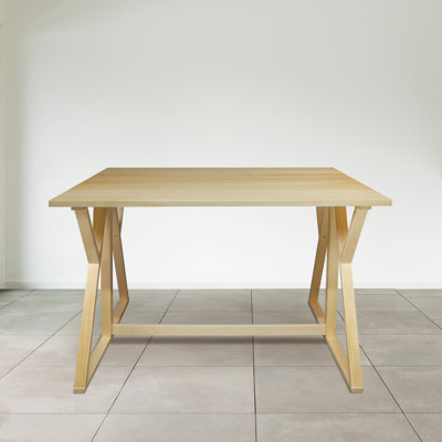 Aztecs Folding Console To Dining Convertible Table With Solid American Basswood