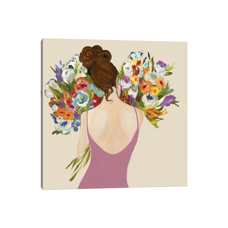 Fragrant Flowers 1 Piece Wall Art on Canvas, 66.04 cm H x 66.04 cm W x 1.91 cm D, Wrapped Canvas