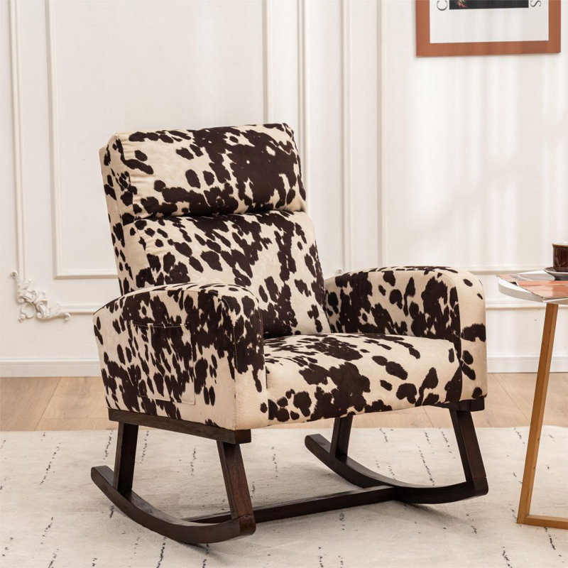 Upholstered Rocking Chair For Living Room