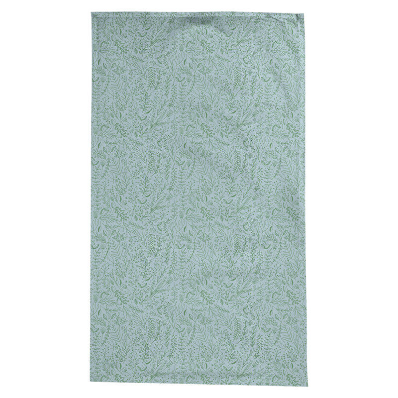 Leffel Ditsy Floral Pattern Tablecloth, Light Blue/Green