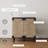 31" Wide Rubberwood Wood Sideboard Set Or TV Stand-811964262