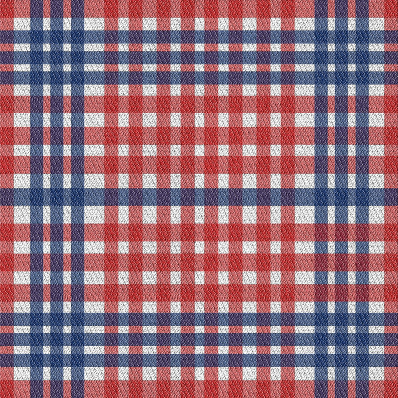 Tapis bleu / rouge Williamston, Carré 5 pi