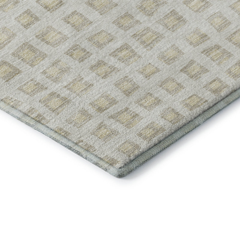 Tapis ivoire de première qualité lavable à la machine Pasko, Rectangle 5 pi x 7 pi 6 po