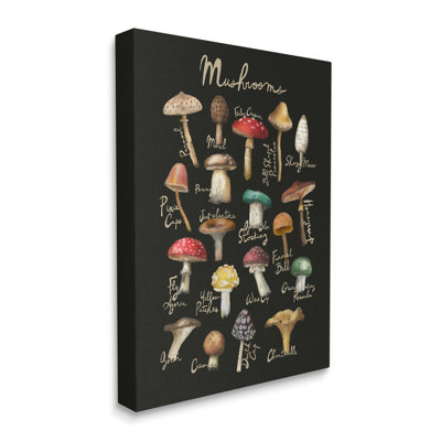 «Varied Mushroom Kitchen», impression sur toile