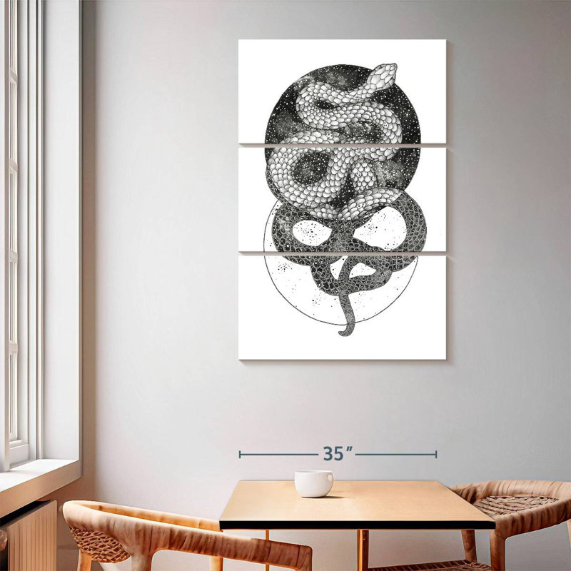 Brampt Good And Evil, 65" H x 42" W