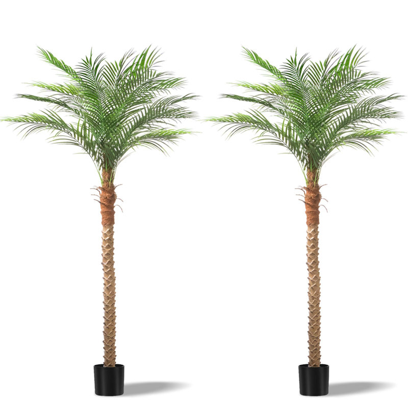 Palmier artificiel dans un pot, H 82,7 po x l 47,2 po x P 47,2 po