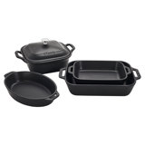 Staub Stoneware - Mixed Baking Dish Sets 5-Pc Mixed Baking Dish Set - Matte Black