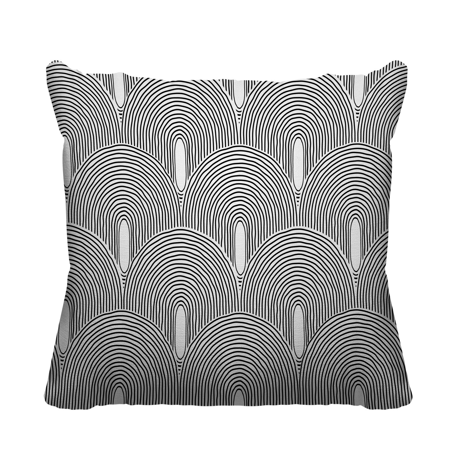 Limpo Starburst Indoor/Outdoor Throw Pillow, Black, 16"H x 16"W, Square