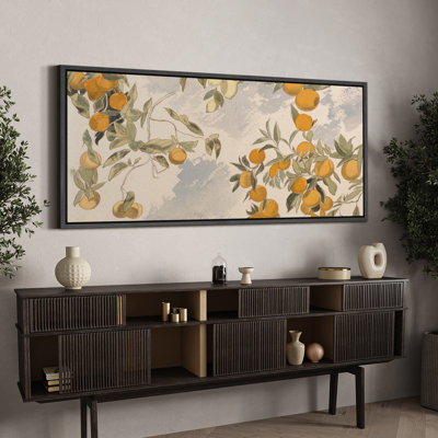 Fruits " Vintage Citrus Botanical Rustic Orange Orchard Modern Art Relax Calm Warm Extra Large Pictures "