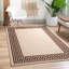Greek-Key Beige Brown Non-Slip Polypropylene Area Rug — Washable Door Mat & Hallway Runner for Living Room, Kitchen & Bedroom-1400294657