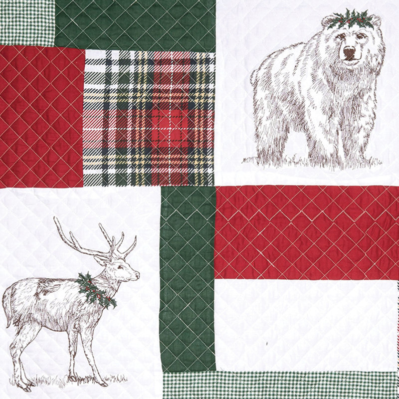 Holly Cotton Quilted Throw Blanket