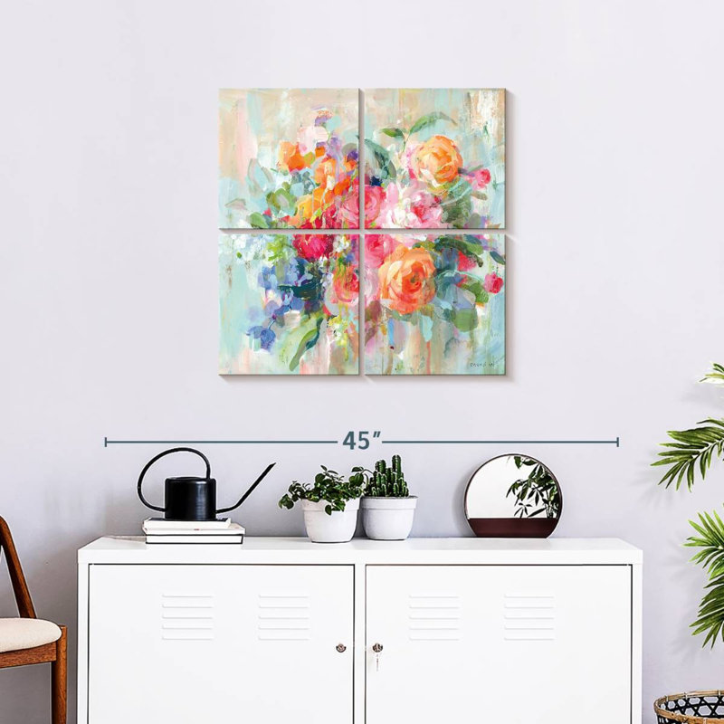 Harnek A Bouquet baigné de soleil, H 26 po x l 26 po