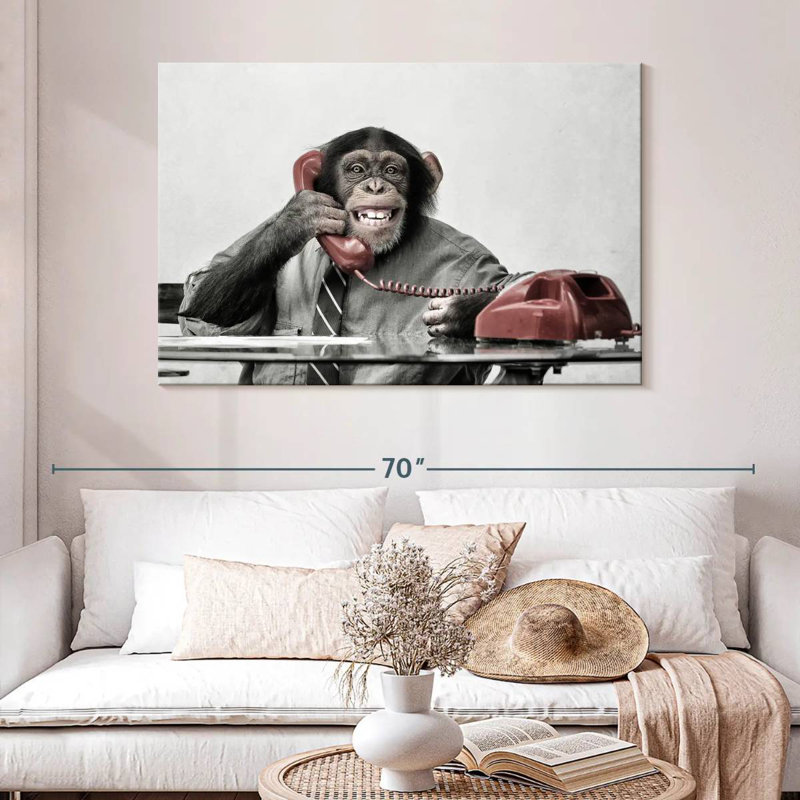 Chimpanzee Business, H 32 po x l 48 po