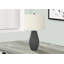 Lighting, H 24 po, lampe de table, résine noire, abat-jour ivoire / crème, contemporain-786727441