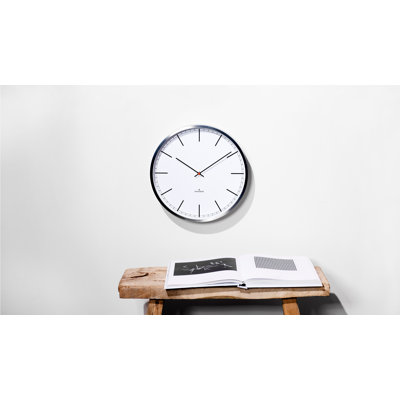 Horloge murale en acier inoxydable One35 (13,8 ")