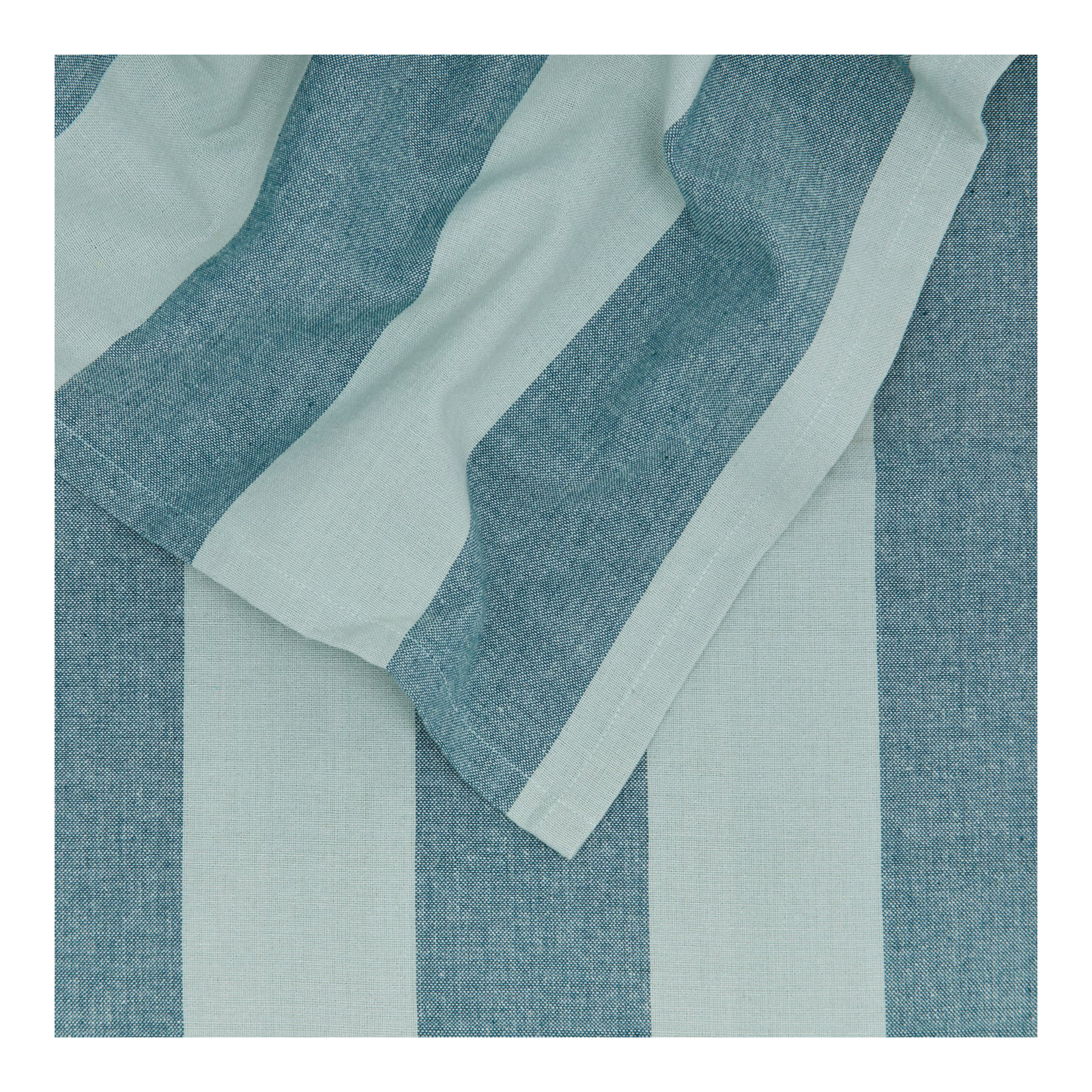 Essential Striped Tablecloth, Sky/Peacock
