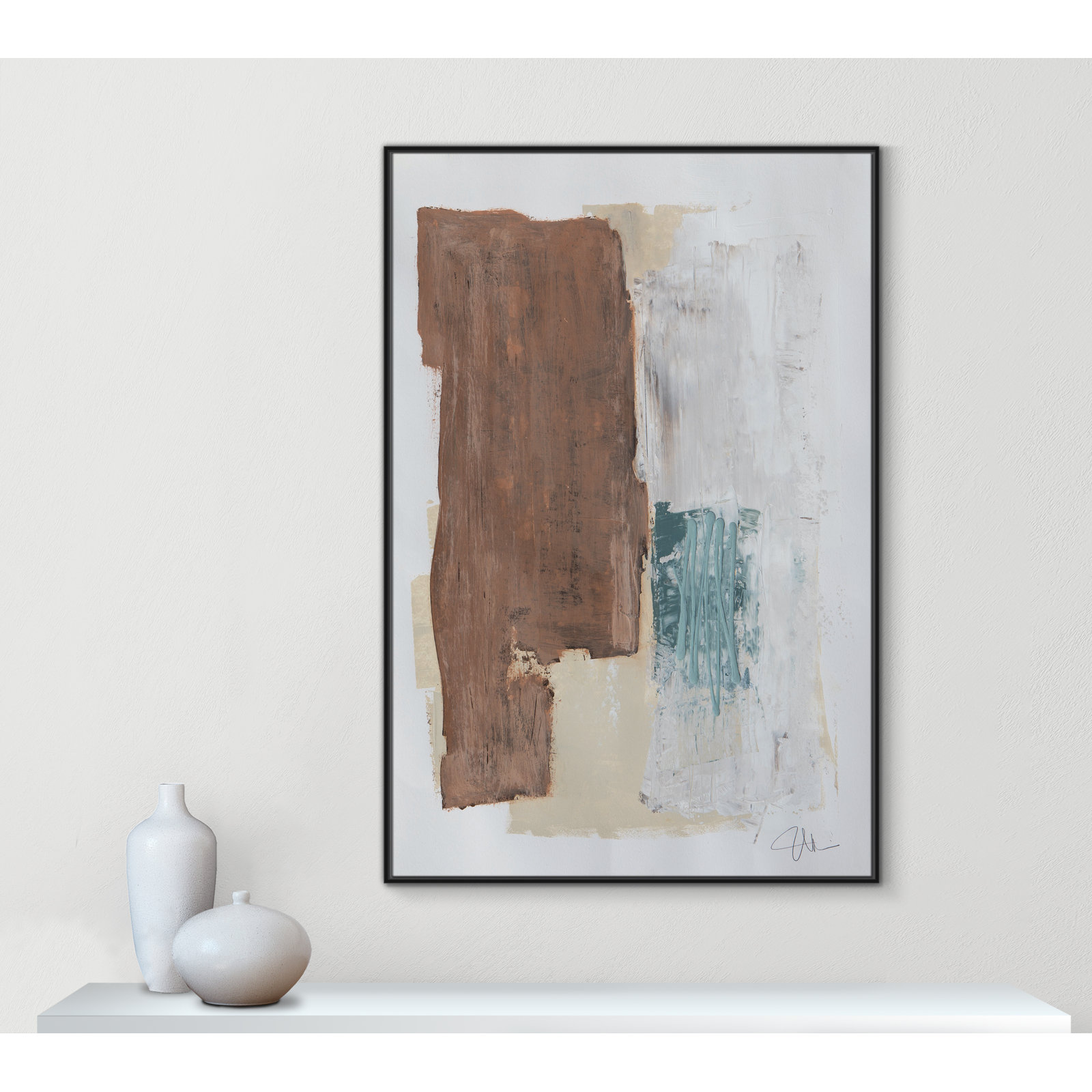 Rosena I Print, 61.5'' H x 41.5'' W x 2'' D, Black Framed