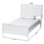 Lit plateforme avec rebords festonnés Baxton Studio Roni-2144984446