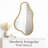 Modern Irregular Shaped Wall Mirror, Asymmetrical Cloud Wavy Design, Decorative Unique Mirror for Living Room, Bedroom, Bathroom or Entryway