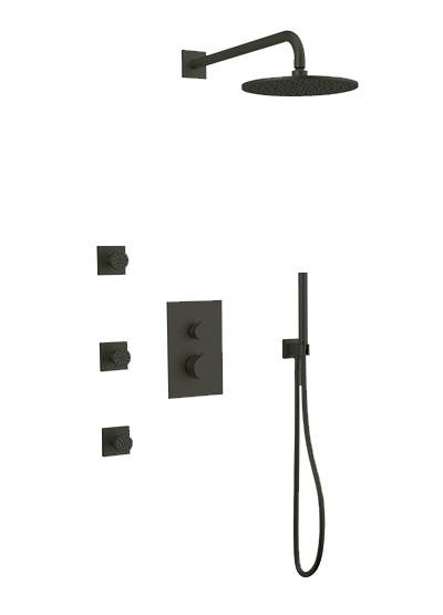 Otella Complete Shower System, Black