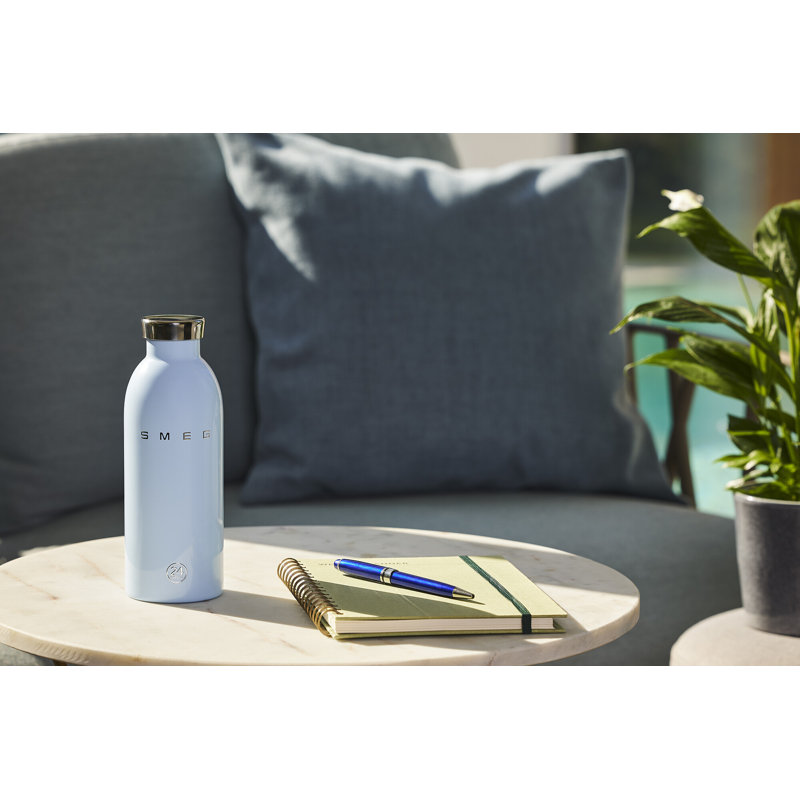 Smeg X 24 bouteilles Clima 500 ml, Bleu pastel