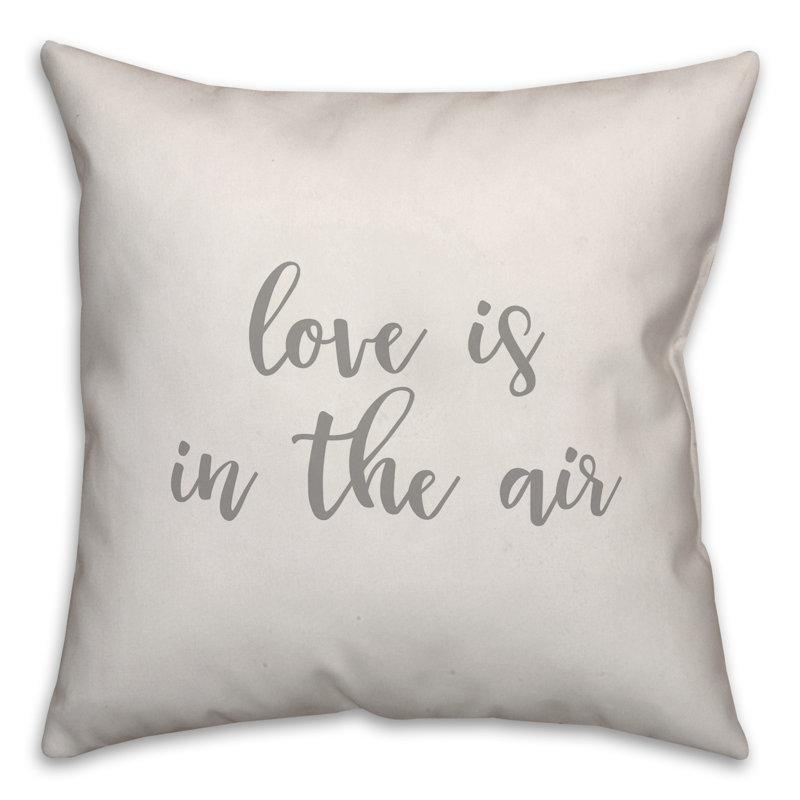  Coussin "Love is in the air", Coussin et housse de coussin, Blanc