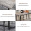 Ensemble de table et de chaises de style industriel quatre pièces avec dossier, structure solide pour des espaces de salle à manger polyvalents-977596200-977596203-977592529-977592533-977592535