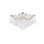 Plafonnier semi-encastré à 8 lumières de style lustre 36 po Stockard-27969212-27969209