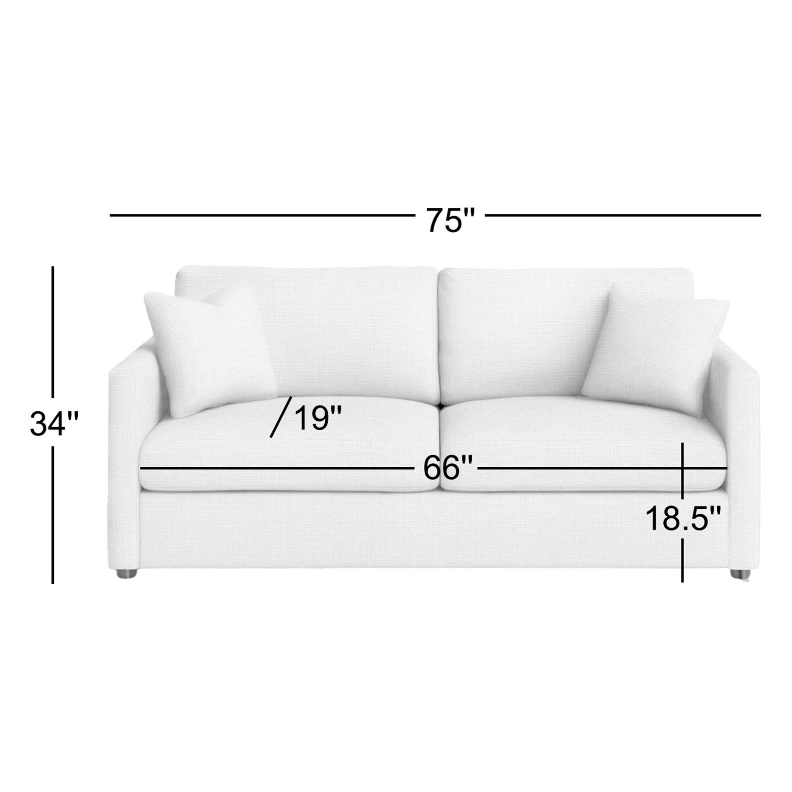 Godwin 75'' Upholstered Sleeper Sofa, Cruise Adrift Striped Basketweave