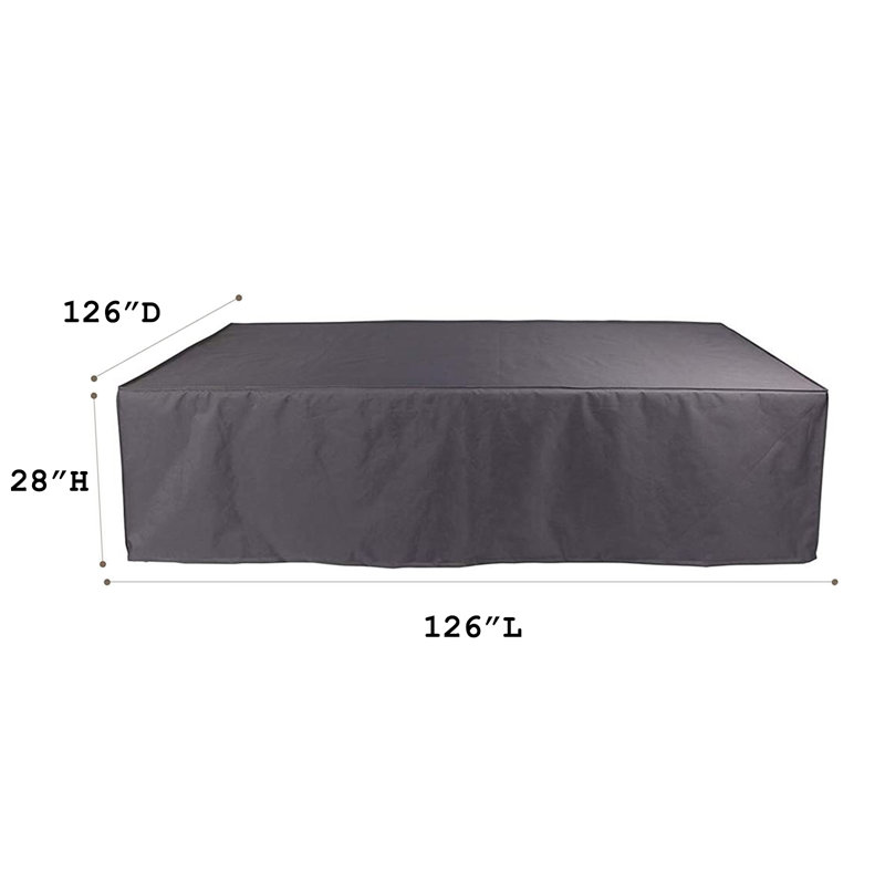 Karlstad Outdoor Cover, 29" H x 126" W x 126" D
