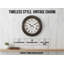 Horloge, horloge murale ronde 20 po, brun, transitionnel