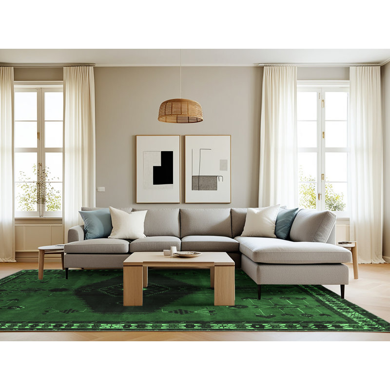 Washable Oriental Indoor Rug, Rectangle 8' x 12'