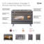 ILVE UPD406NMP Nostalgie II 40 inch Dual Fuel Range with 8 Total Black Brass Burners (Limited Edition)-1182327326-1182327323