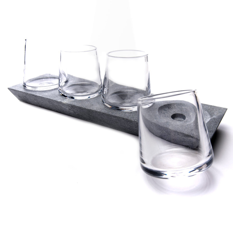 Alpine Whiskey, Set of 4 Soapstone Base