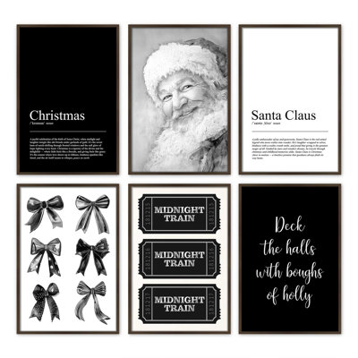 Silent Night Collection, ensemble de 6 reproductions d'art