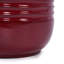 Pot de fleurs en céramique moderne avec trou de drainage, pâte de haricots rouge, durable pour une utilisation intérieure et extérieure