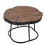 Table basse irrégulière, table artisanale industrielle
