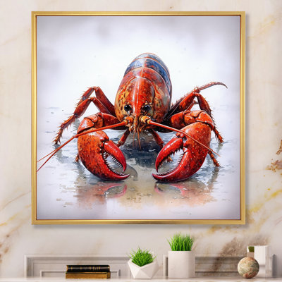 Écrevisse d'eau douce IV sur toile