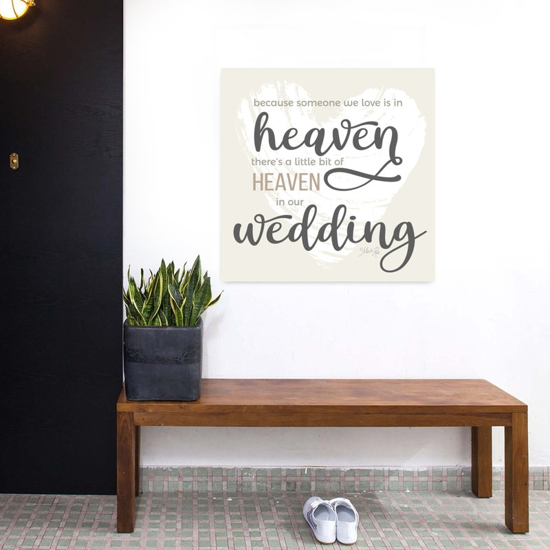 Heaven In Our Wedding, art contemporain, H 32 po x l 32 po