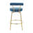 Kayson 25.5" Gold Swivel Upholstered Counter Stools-1129021416