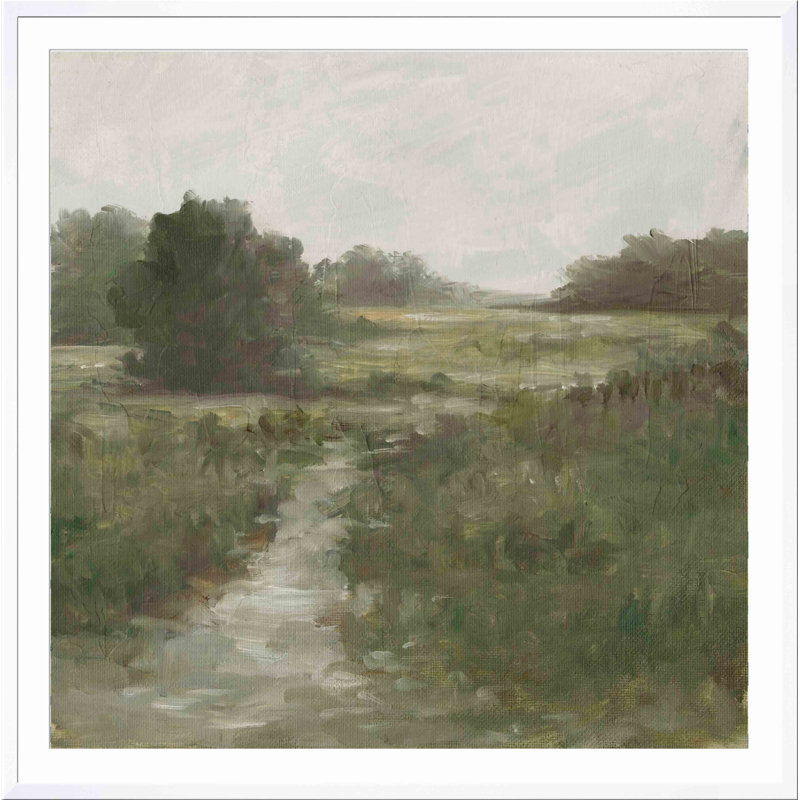 Tranquil Fen I by Ethan Harper, 41.8" H x 41.8" W x 1.18" D, White